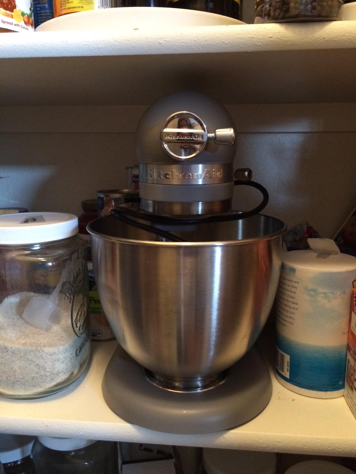 KitchenAid Artisan Mini Series Tilt-Head Stand Mixer KSM3311XAQ, 3.5 Quart, Aqua Sky Blue customer photo 1