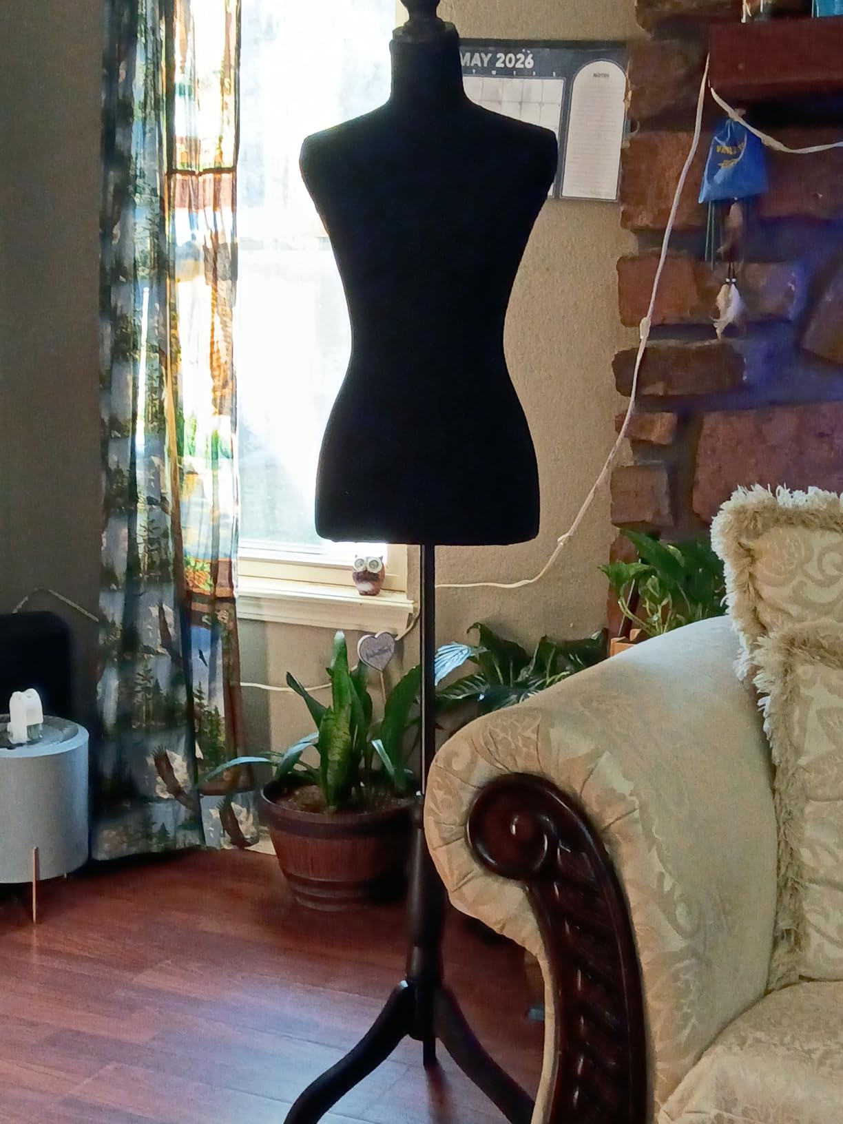 FDW Female Mannequin Torso, Black, with 7