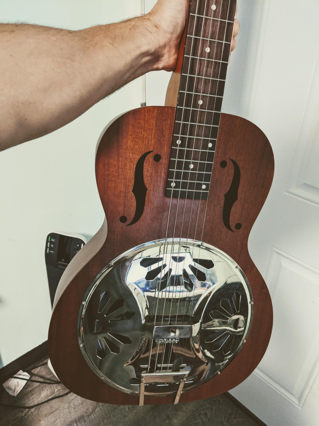 Gretsch G9210 Boxcar Square-neck, Mahogany Body Resonator - Natural, Padauk Fingerboard customer photo 2