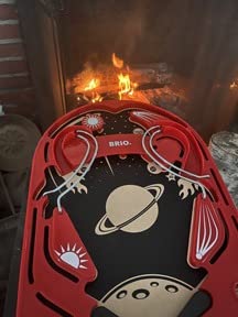 BRIO 34017 Pinball Game - Classic Vintage Arcade Style | Engaging Brain Game for Kids and Adults | Ideal Gift for Ages 6 and Up, Red customer photo 1
