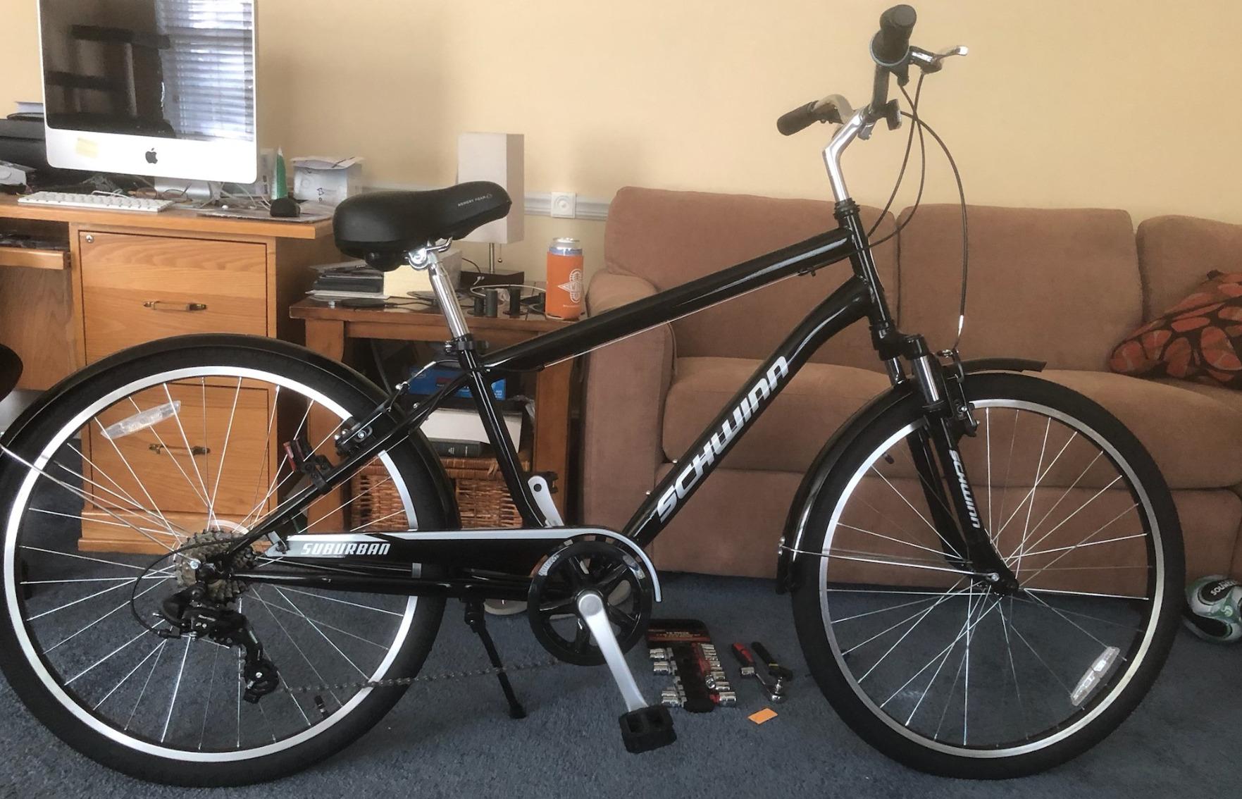 Schwinn Suburban Adult Comfort Bike, Men and Women, 26-Inch Wheels, 7 Speed Drivetrain, 16 or 17-Inch Aluminum Frame, Alloy Linear Hand Brakes customer photo 2