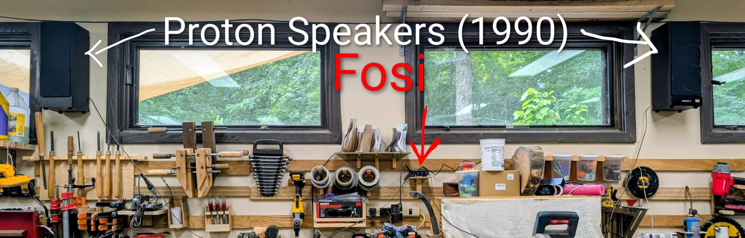 Fosi Audio BT20A Bluetooth Stereo Amplifier, 2 Channel Home Audio Component Amplifiers for Passive Speakers, Mini Class D Amp Receiver 200W for Indoor/Outdoor/Garage/Ceiling/Bookshelf Speaker customer photo 1