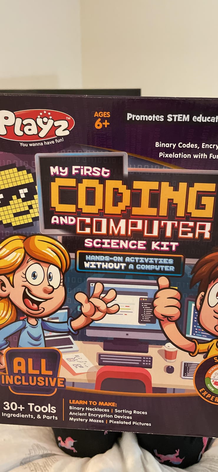 Playz Coding Learning kit, Educational Science Kits for Kids Age 8-12 | Computer Coding for kids STEM Activities Kit, kids Programming Coding Toys Gifts, DIY Technology STEM kit customer photo 2