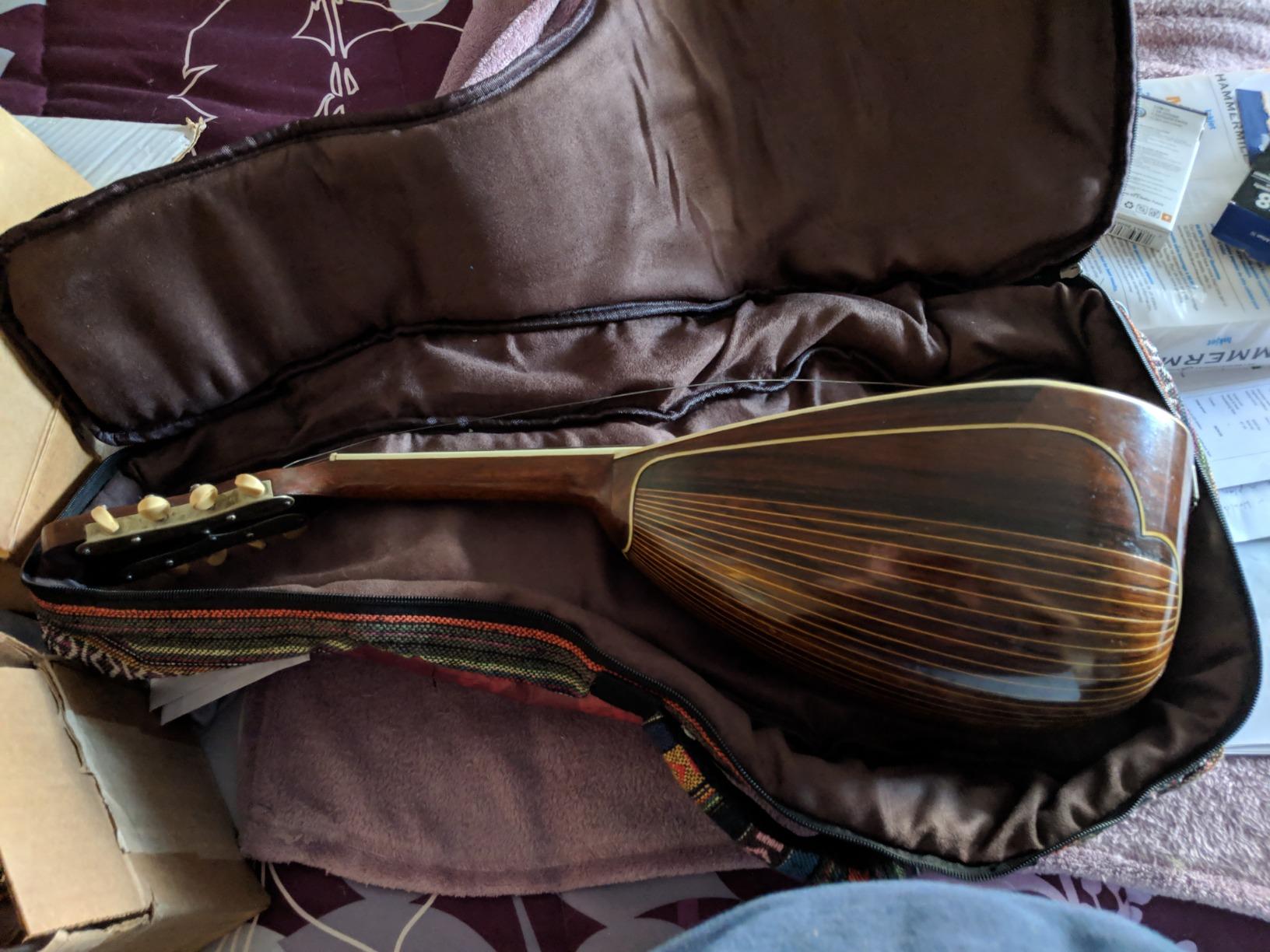 MUSIC FIRST Original Design 15mm Thick Padded Country Style A & F Style (Standard) Mandolin Gig Bag (Soft Case) Soft Mandolin Case. Fits Most A Mando. customer photo 1