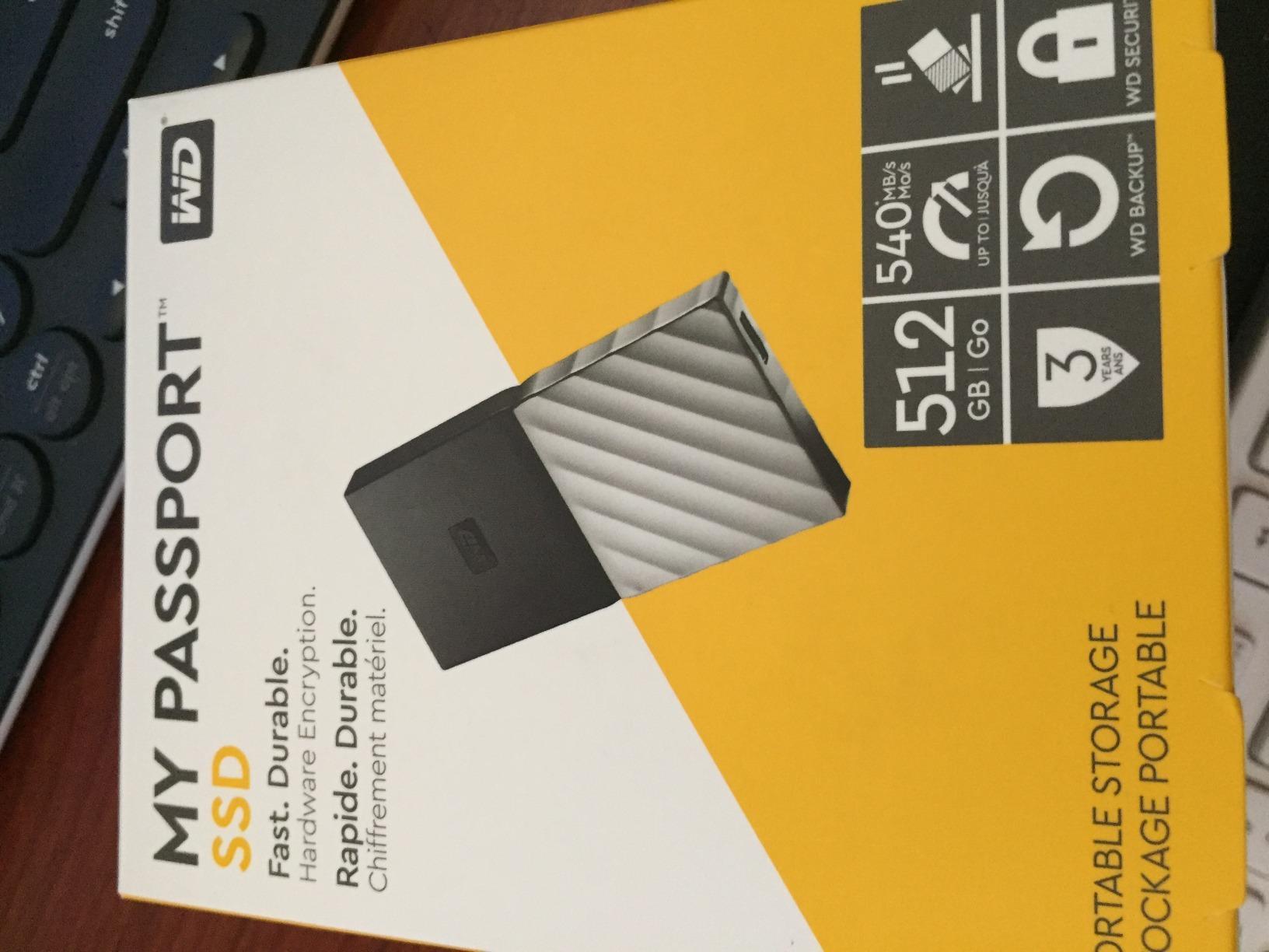 WD 2TB My Passport SSD External Portable Drive, USB 3.1, Up to 540 MB/s - WDBKVX0020PSL-WESN customer photo 2