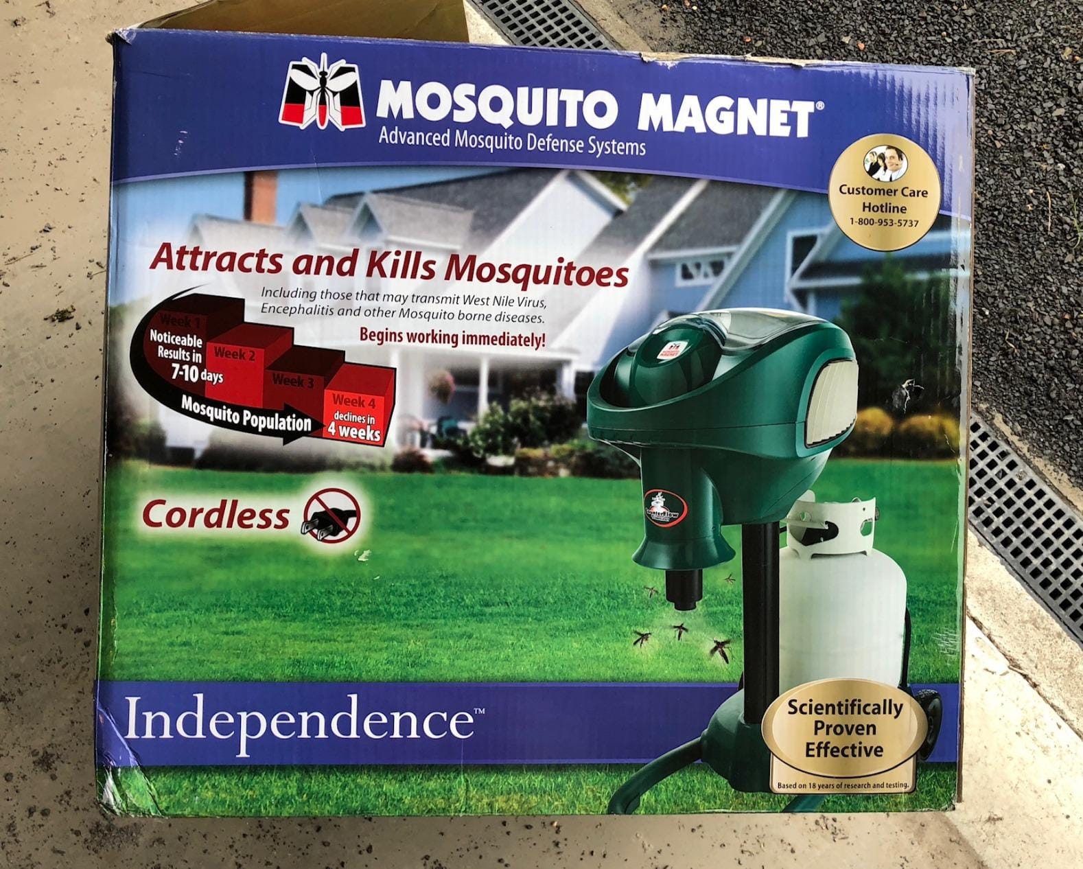 Mosquito Magnet Executive Propane Mosquito Trap, CO2 Flying Insect Trap | Plug-In Mosquito Trap, Protects up to 1 Acre, Counterflow Technology, 50ft Power Cord, Mosquito Attractant for Outdoors customer photo 2