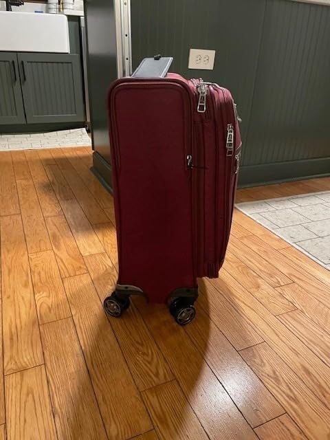 Travelpro Platinum Elite Checked Luggage Spinner, Red, 25-Inch customer photo 2