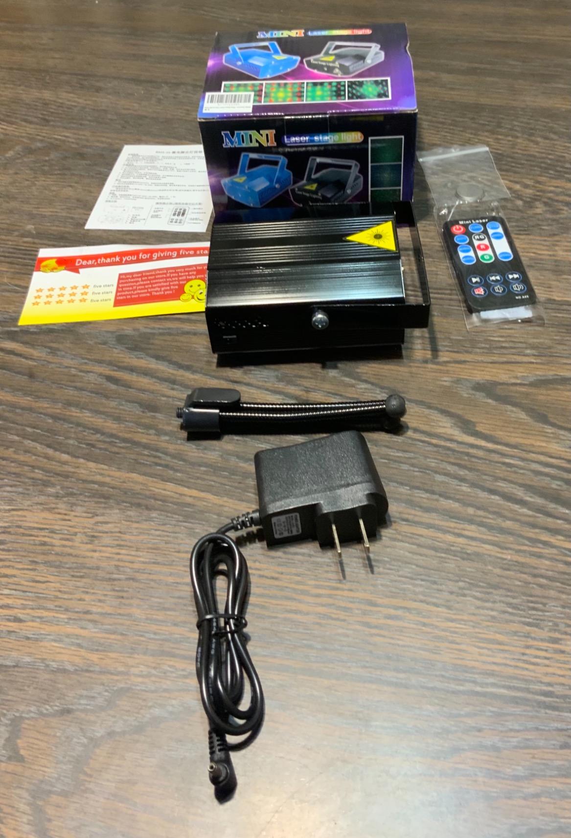 Party Lights, Disco DJ Strobe Light Rave Stage Projector Effect Dance Club Light Sound Activated with Remote Control for Parties Home Show KTV Pub Dance Christmas customer photo 1