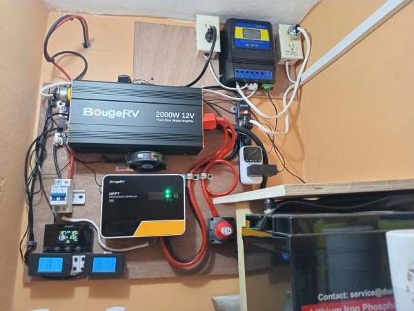 MOES Dual Power Automatic Transfer Switch 50A for Off Grid Solar System, ATS for Off Grid Solar and Wind Systems, DC 12V 24V 48V, AC 110V 220V, 5500W customer photo 2