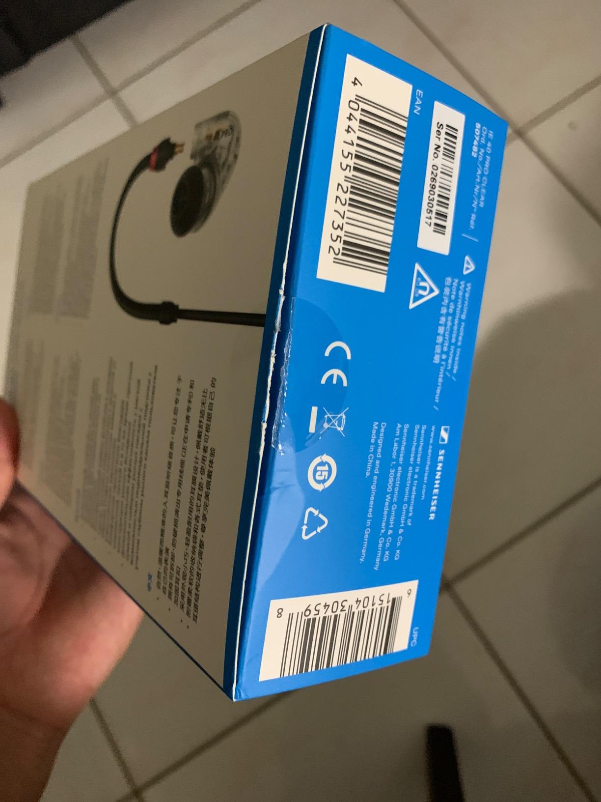 Sennheiser IE 40 PRO, molded in ear dynamic monitors (Black) customer photo 1