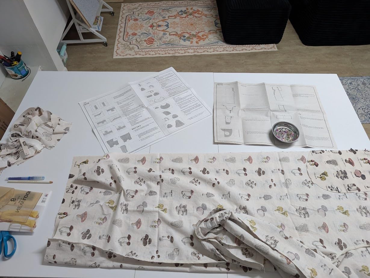 Studio Designs Sew Ready Fabric Cutting Standing Table with Craft Organizers - 58.75