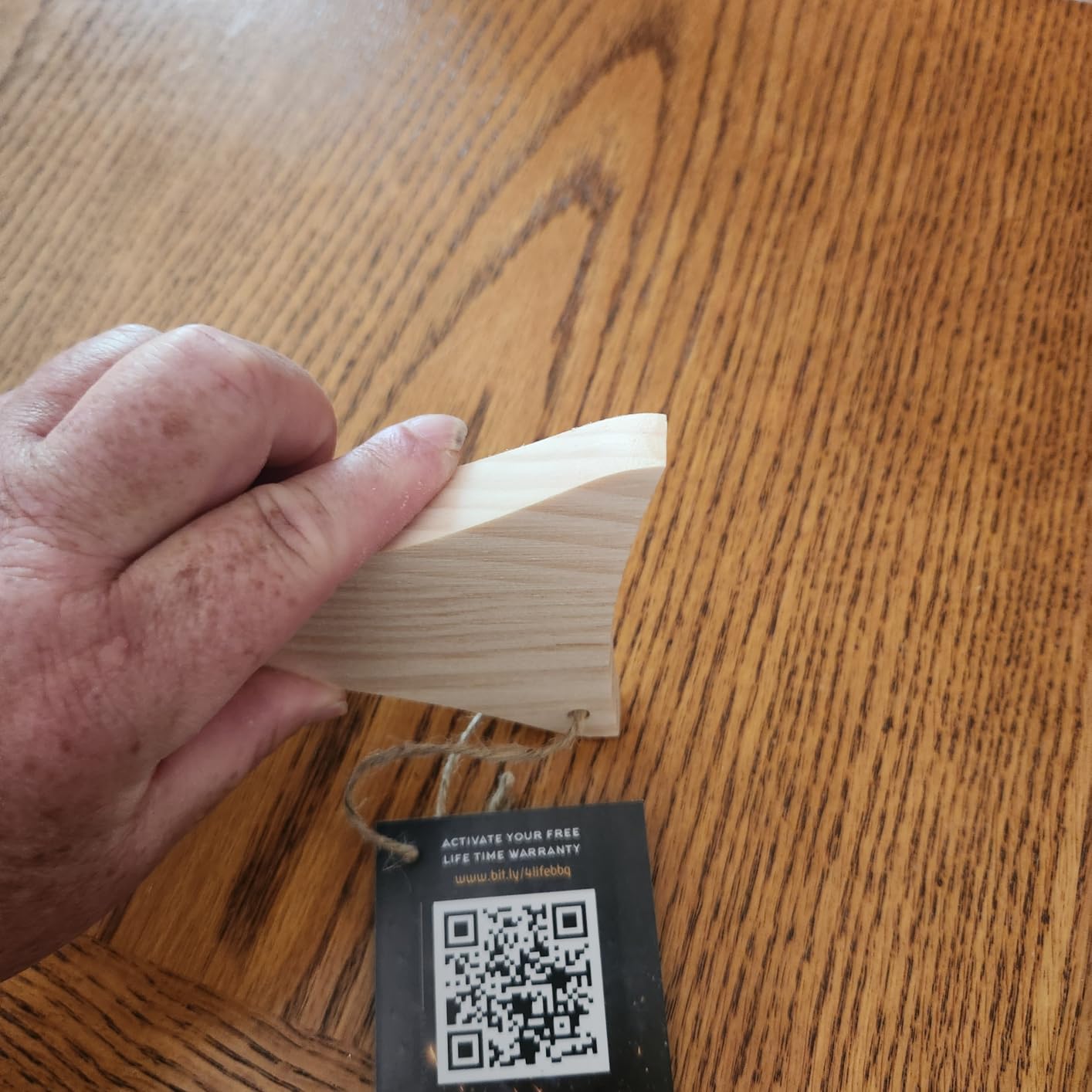 Wood Grill Scraper - Safe, Bristle-Free BBQ Cleaner | Wooden Alternative to a Wire Grill Brush for Outdoor Grills - No Loose Bristles. Just Clean Grates. customer photo 2