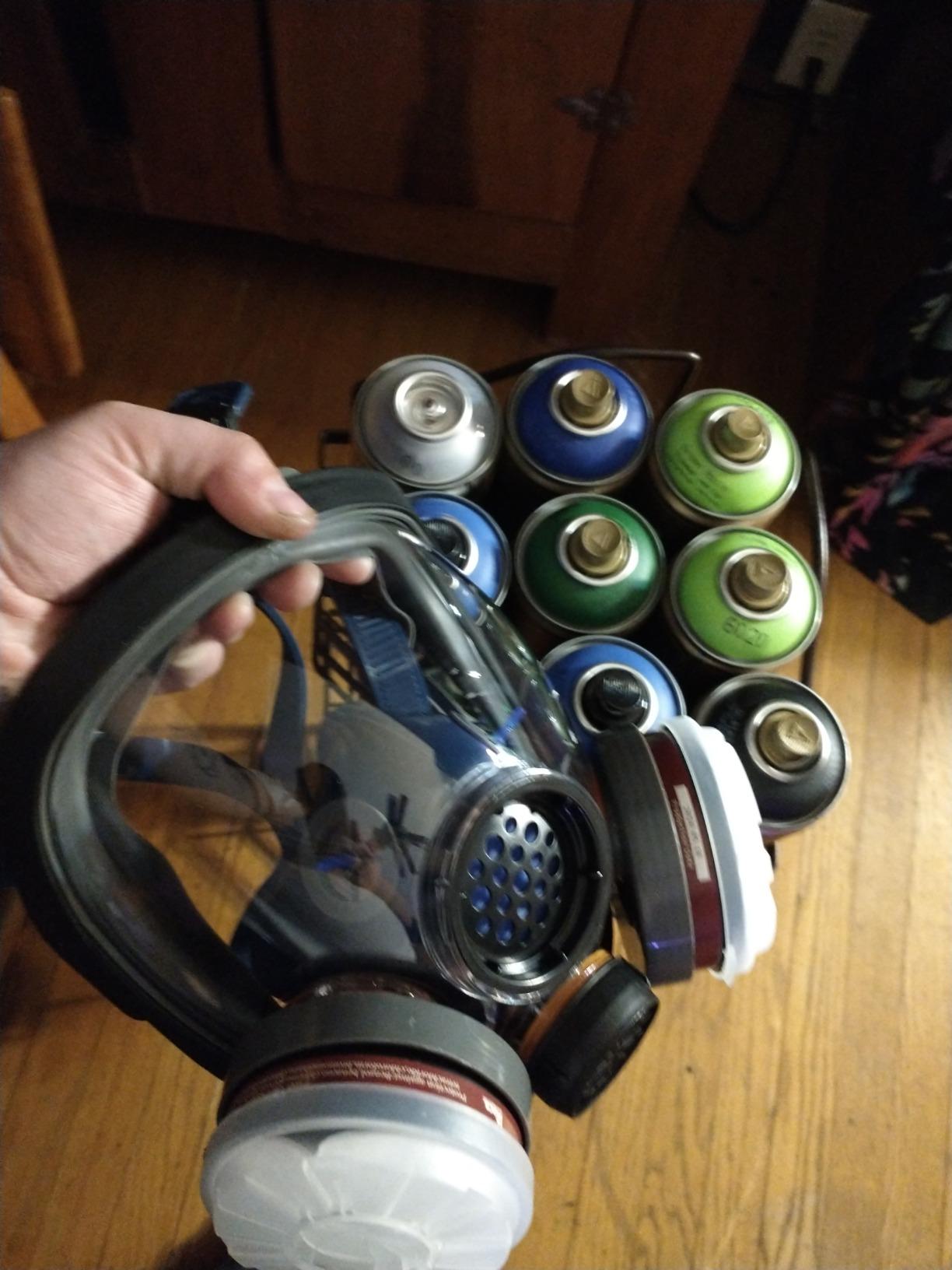 Parcil Distribution Full Face Respirator Mask - Air Purifying, Organic Vapor & Particulate - Industrial Use - CE Tested customer photo 2