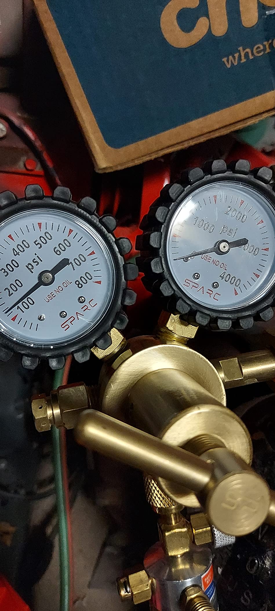 SPARC Premium Nitrogen Regulator HVAC - LIFETIME USA Warranty | 0-600PSI Delivery Pressure - for Brazing Purging Testing - CGA580 Inert Gas Helium Argon customer photo 2