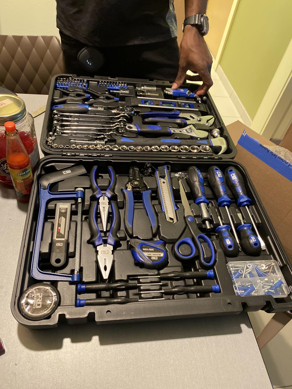 Prostormer 259-Piece Tool Kit, General Household Hand Tool Set, Blue customer photo 1