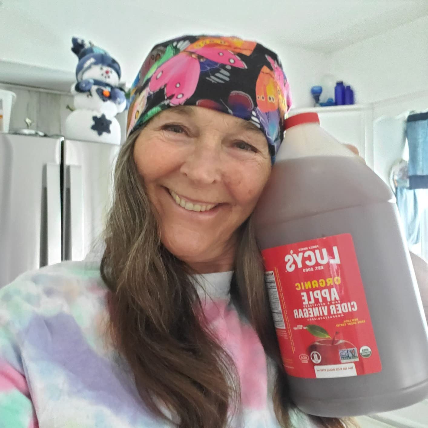 Lucy's Family Owned - GALLON SIZE, Organic, With the Mother, Apple Cider Vinegar, Unfiltered, Unpasteurized, NonGMO, and Raw customer photo 1