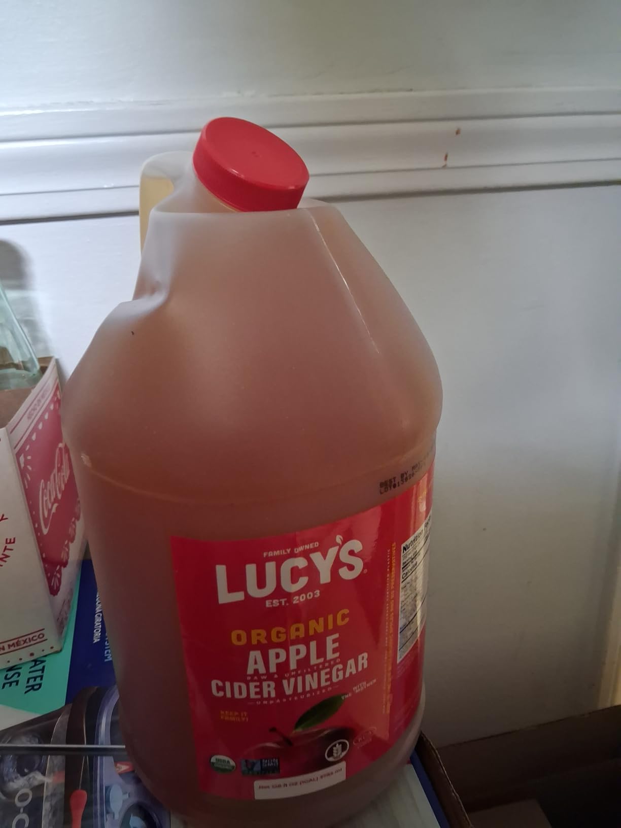 Lucy's Family Owned - GALLON SIZE, Organic, With the Mother, Apple Cider Vinegar, Unfiltered, Unpasteurized, NonGMO, and Raw customer photo 2