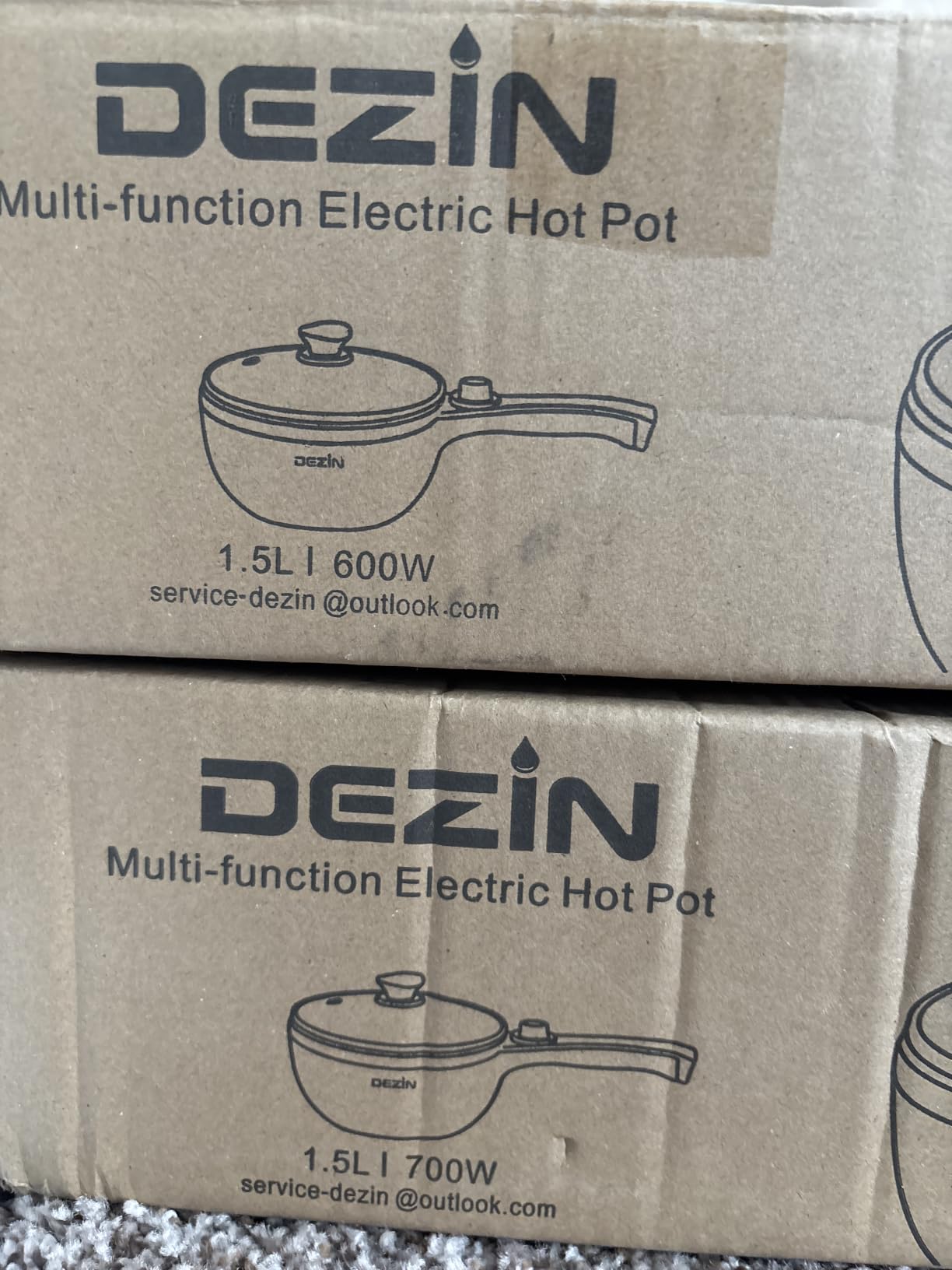 Dezin Hot Pot Electric, 1.5L Non-Stick Portable Electric Pot, Dual Power 700W - Mini Ramen Cooker for Dorm, Travel, Office, RV, Green Pan customer photo 1