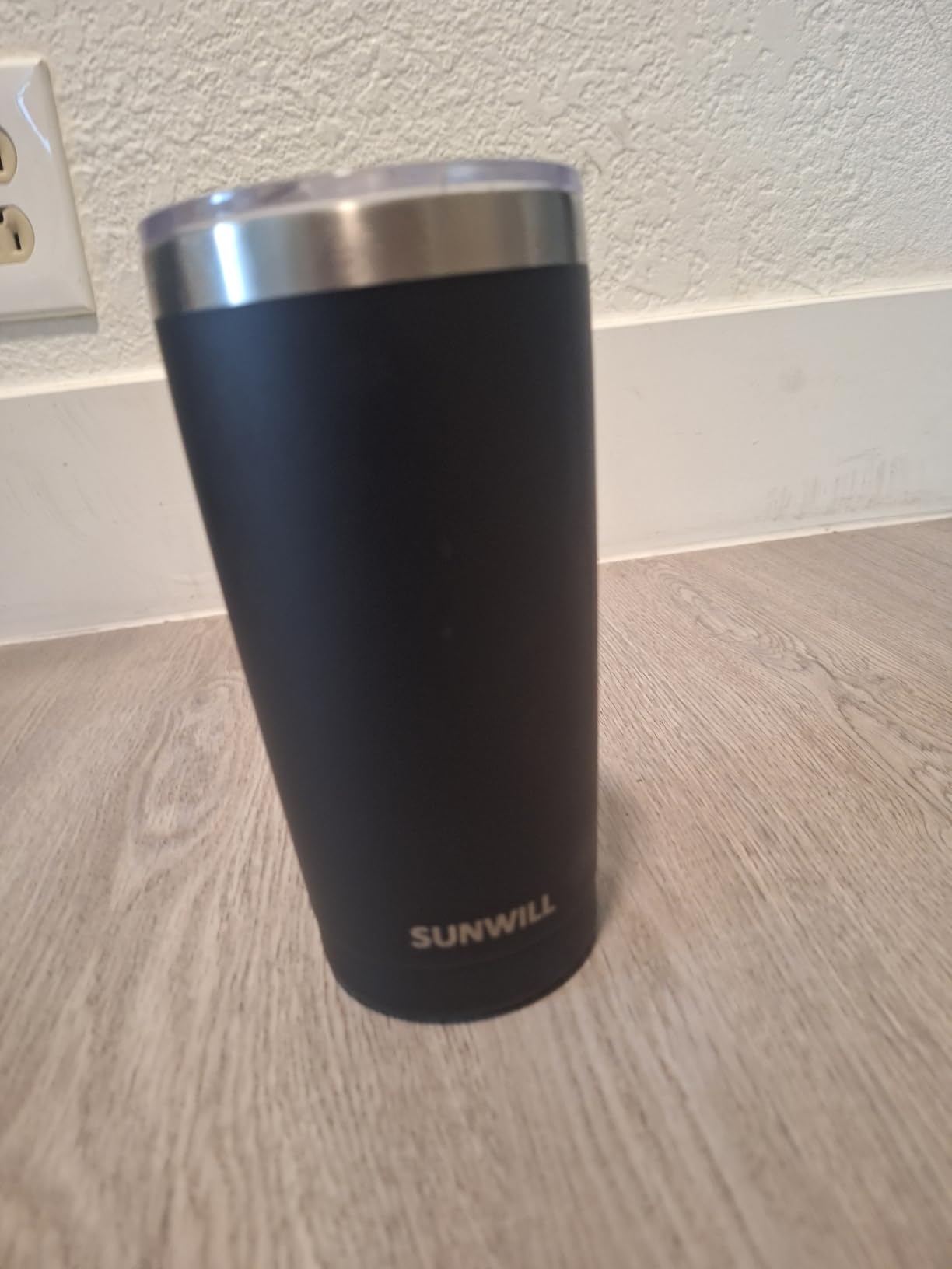 SUNWILL Travel Coffee Tumbler 20 oz, Insulated Mug with Lid, Stainless Steel Cup for Outdoor, Powder Coated Navy customer photo 1