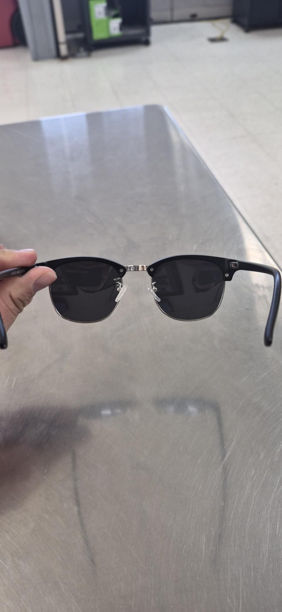 KALIYADI Polarized Sunglasses for Men and Women Semi-Rimless Frame Driving Sun glasses UV Blocking customer photo 2