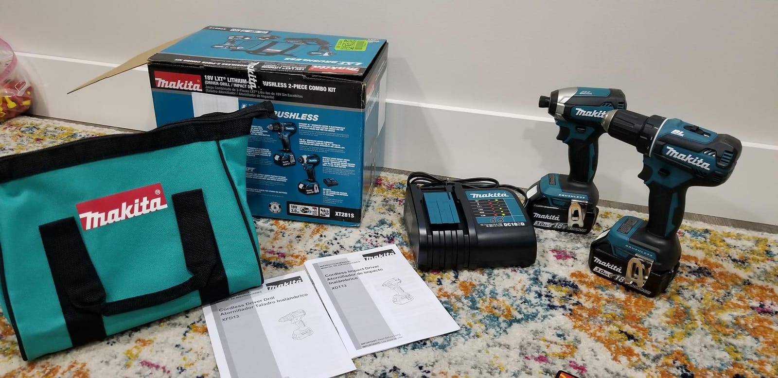Makita XT281S 18V LXT 2-Pc. Combo Kit (3.0Ah) customer photo 1