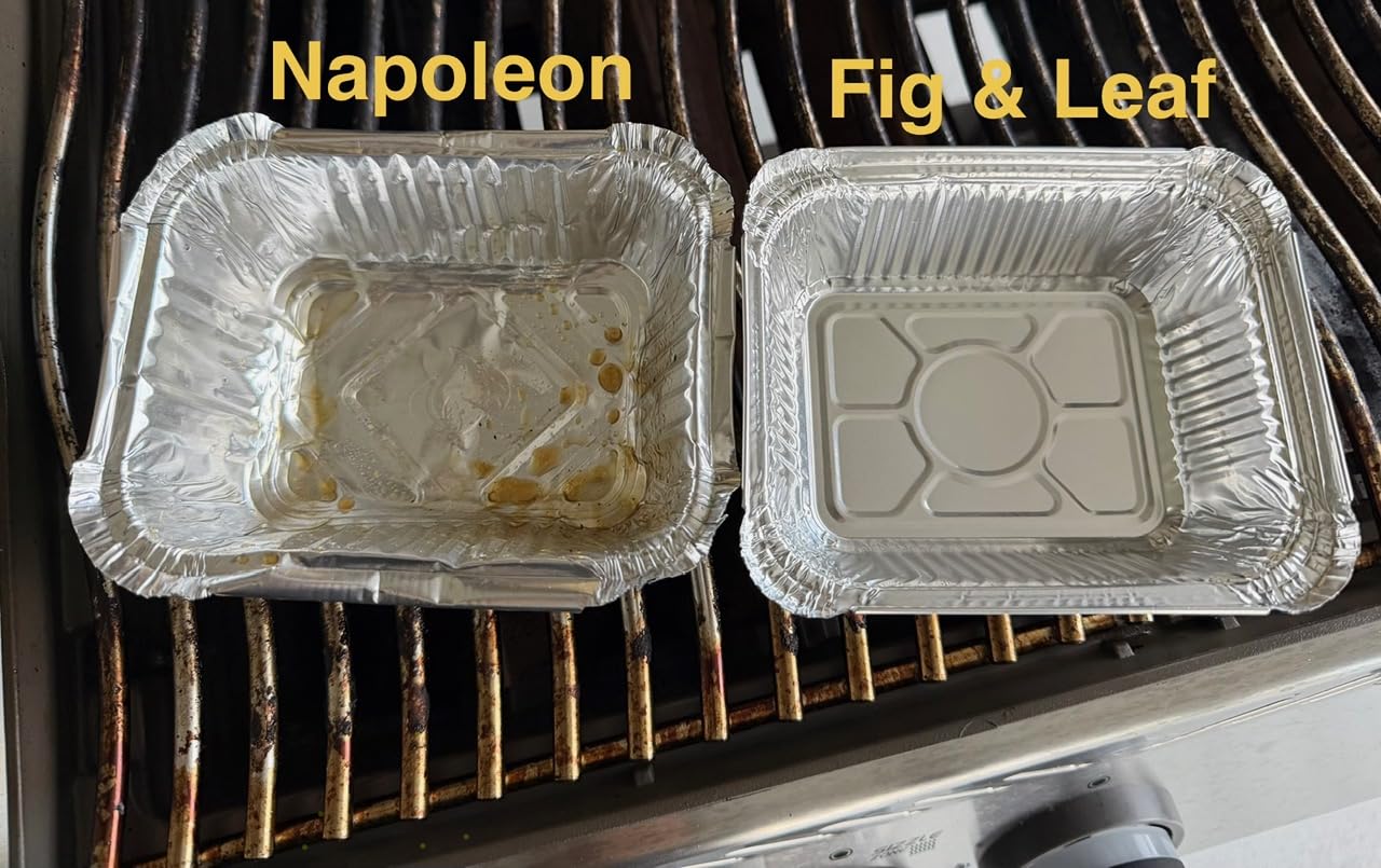 20 Pack - Drip Pans Compatible with Napoleon BBQ Grills 62007 Grease Tray Prestige I, Prestige II, Prestige V, Prestige PRO, Rogue, Mirage, and Ultra Chef | Disposable Aluminum Foil Replacement customer photo 1