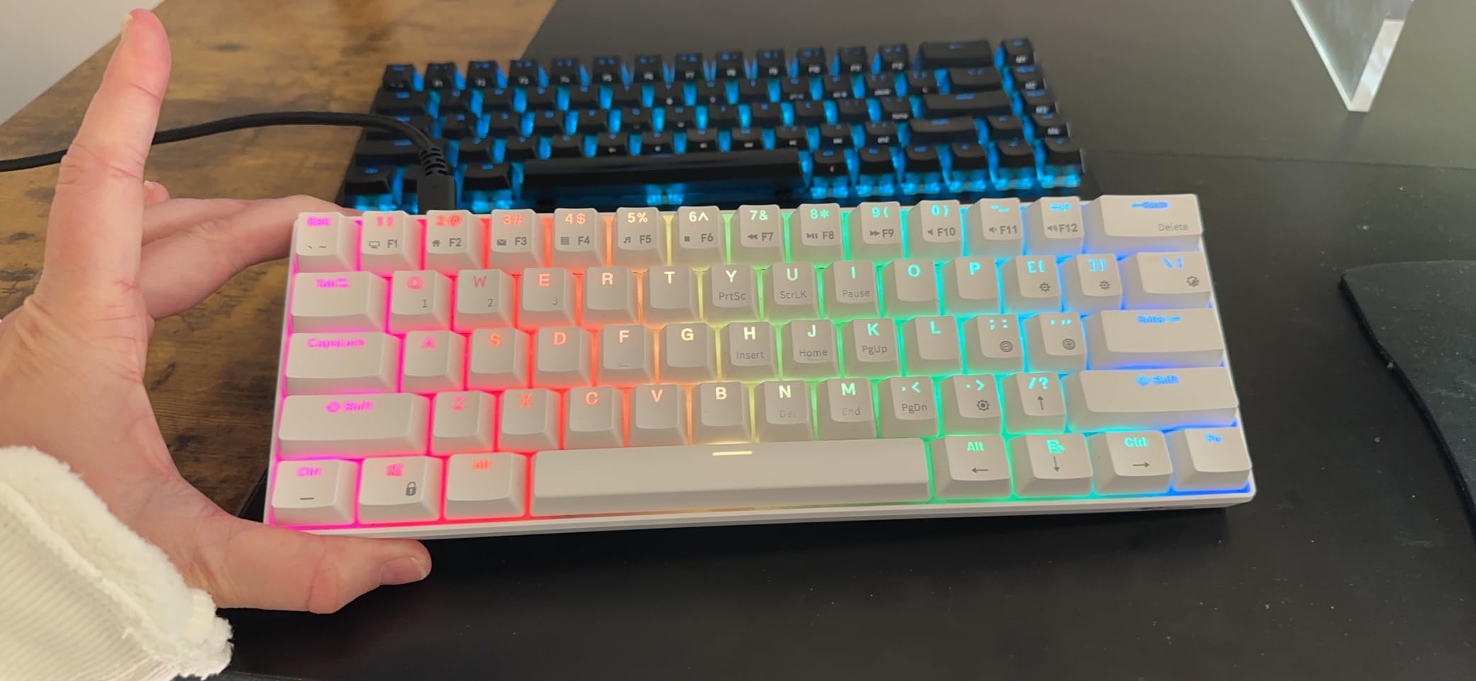 RK ROYAL KLUDGE RK61 Wireless Mechanical Keyboard, 60% Percent RGB, Black customer photo 2