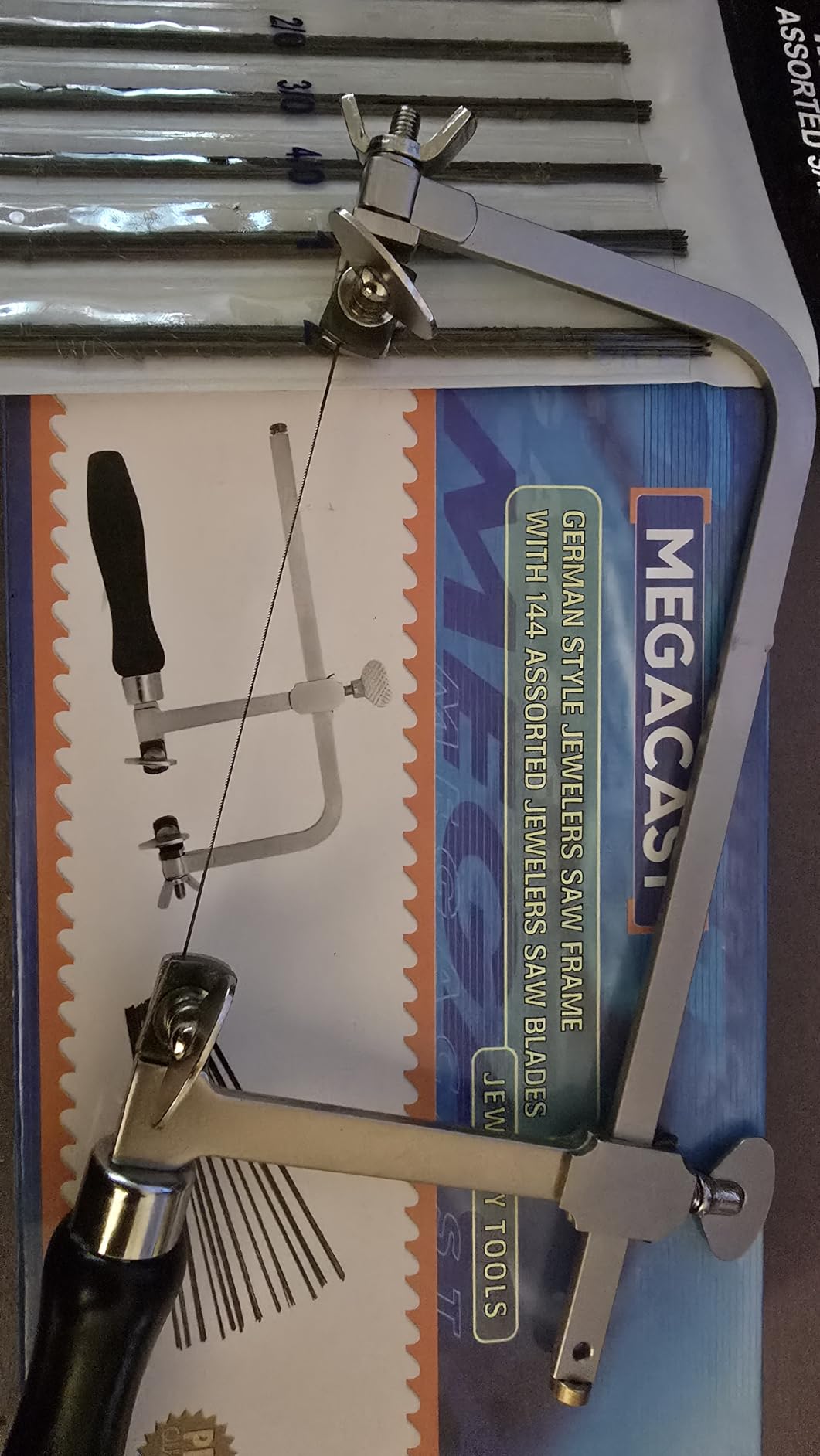 German Style Jewelers Saw Frame with 144 Assorted Jewelers Saw Blades customer photo 2