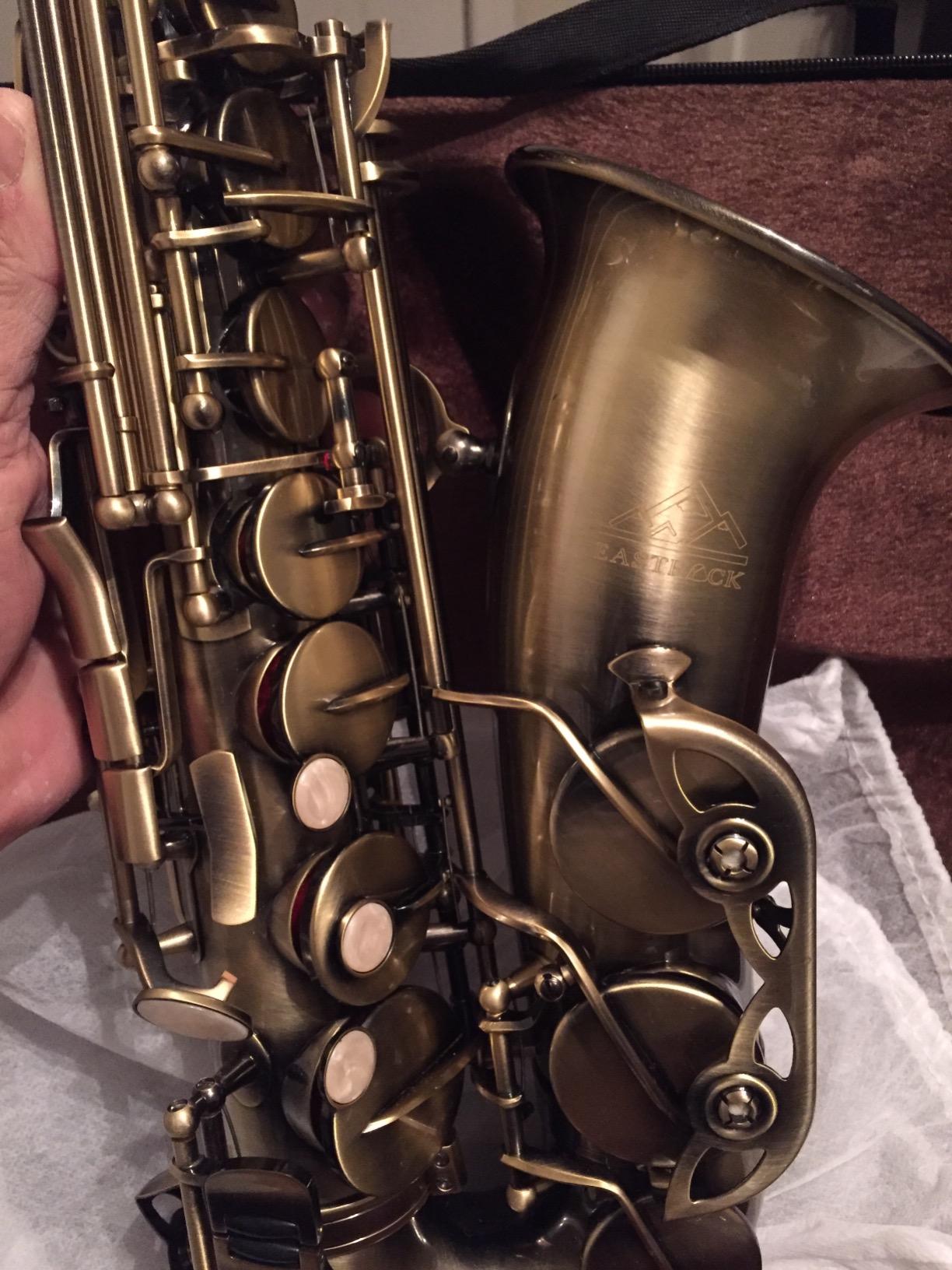 EASTROCK E Flat Alto Saxophone Gold Alto Sax for Beginners and Students customer photo 1