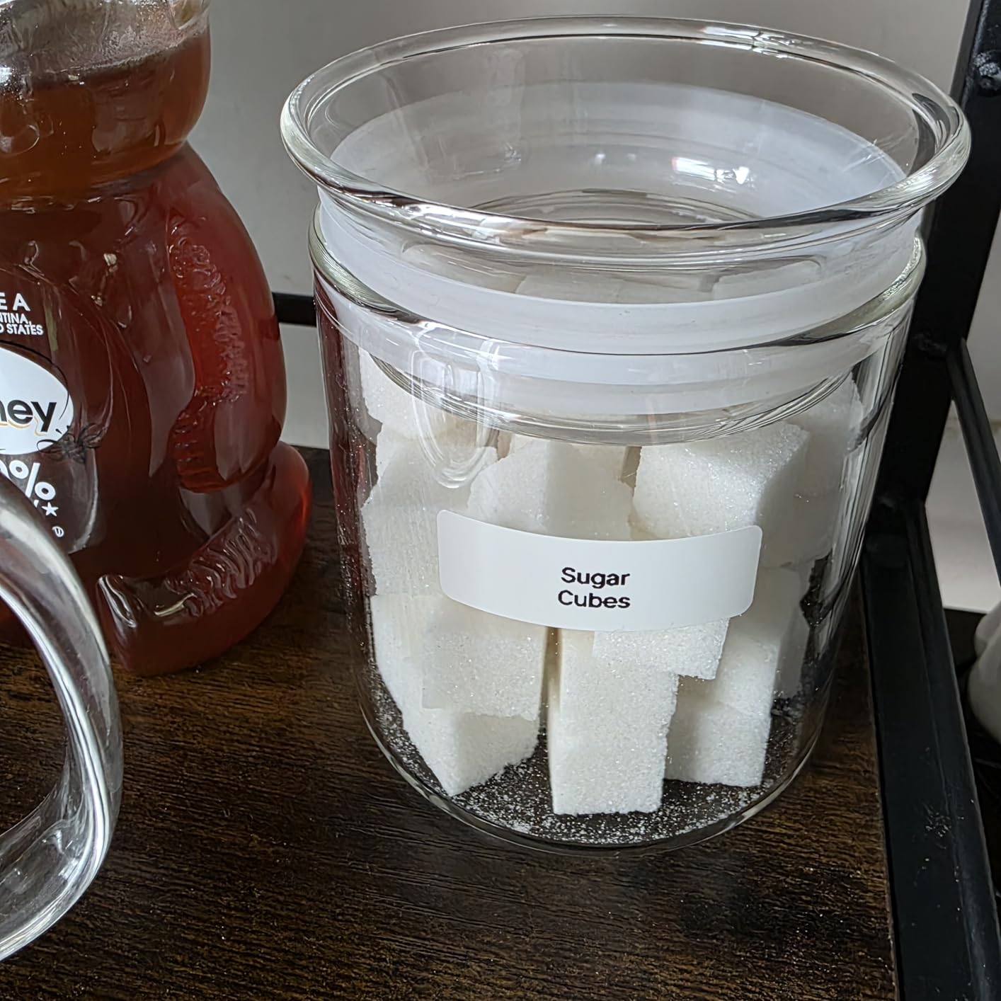 ZENS 10oz Glass Jars with Airtight Lid, 4 Pack Glass Kitchen Canisters Set for Spice, Loose Tea, Small Clear Glass Storage Jars with Labels for Herbs, Sugar | Borosilicate Clear Glass Canisters Set customer photo 2