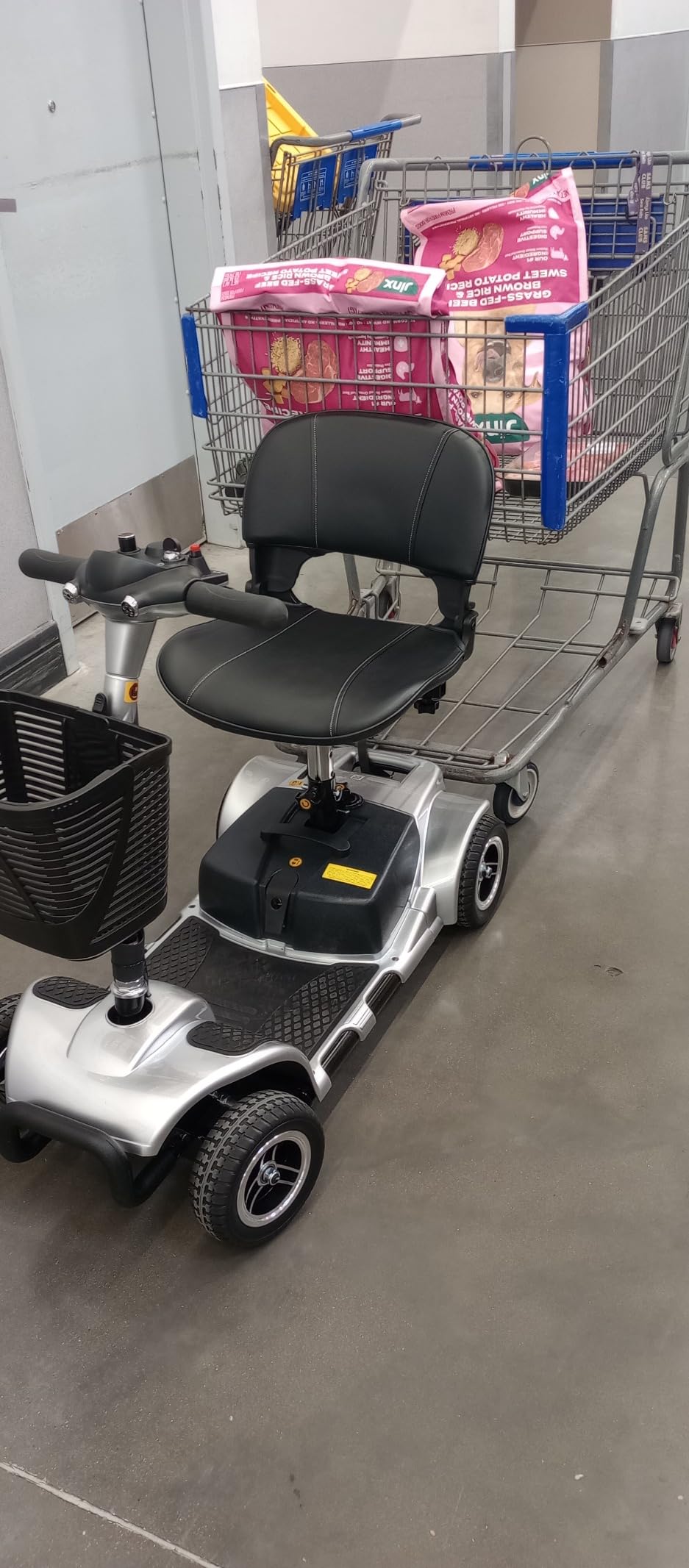 Vive 4 Wheel Mobility Scooter - Electric Powered Wheelchair Device | Compact Heavy Duty Mobile for Travel, Adults, Elderly - Long Range Power Extended Battery with Charger & Basket customer photo 1