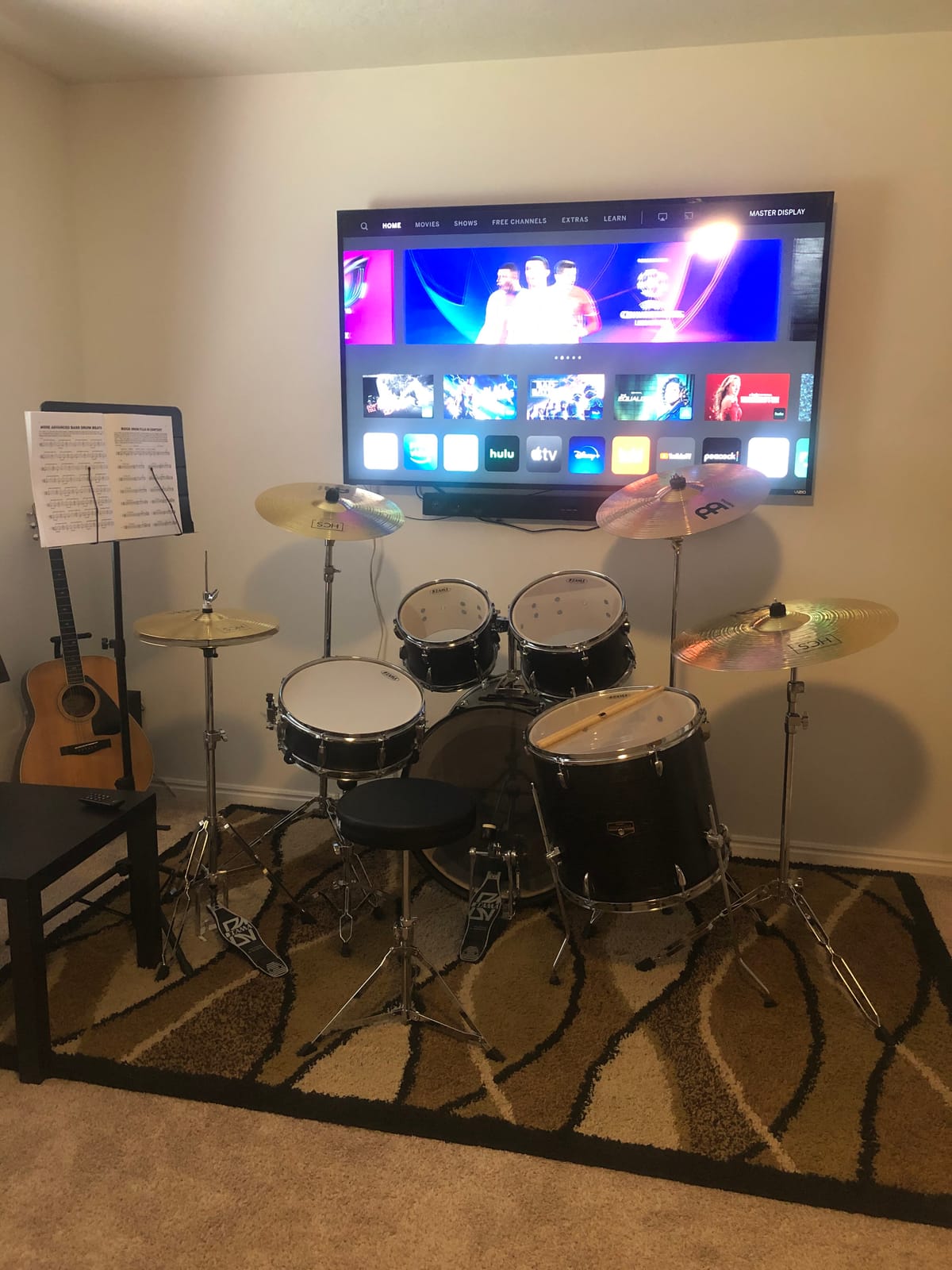 Tama Imperialstar Complete Drum Set - 5-Piece - 22 Inches Kick - Black Oak Wrap customer photo 1