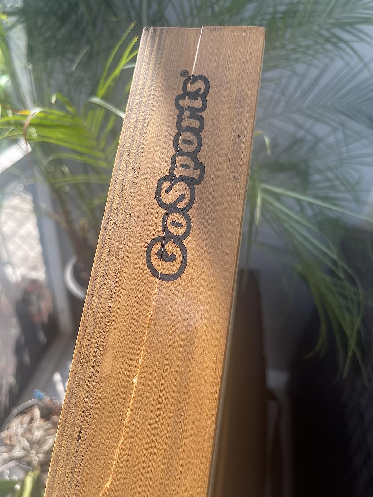 GoSports 4 ft x 2 ft Regulation Size Wooden Cornhole Boards Set with Light Brown Finish - Includes Carrying Case customer photo 1