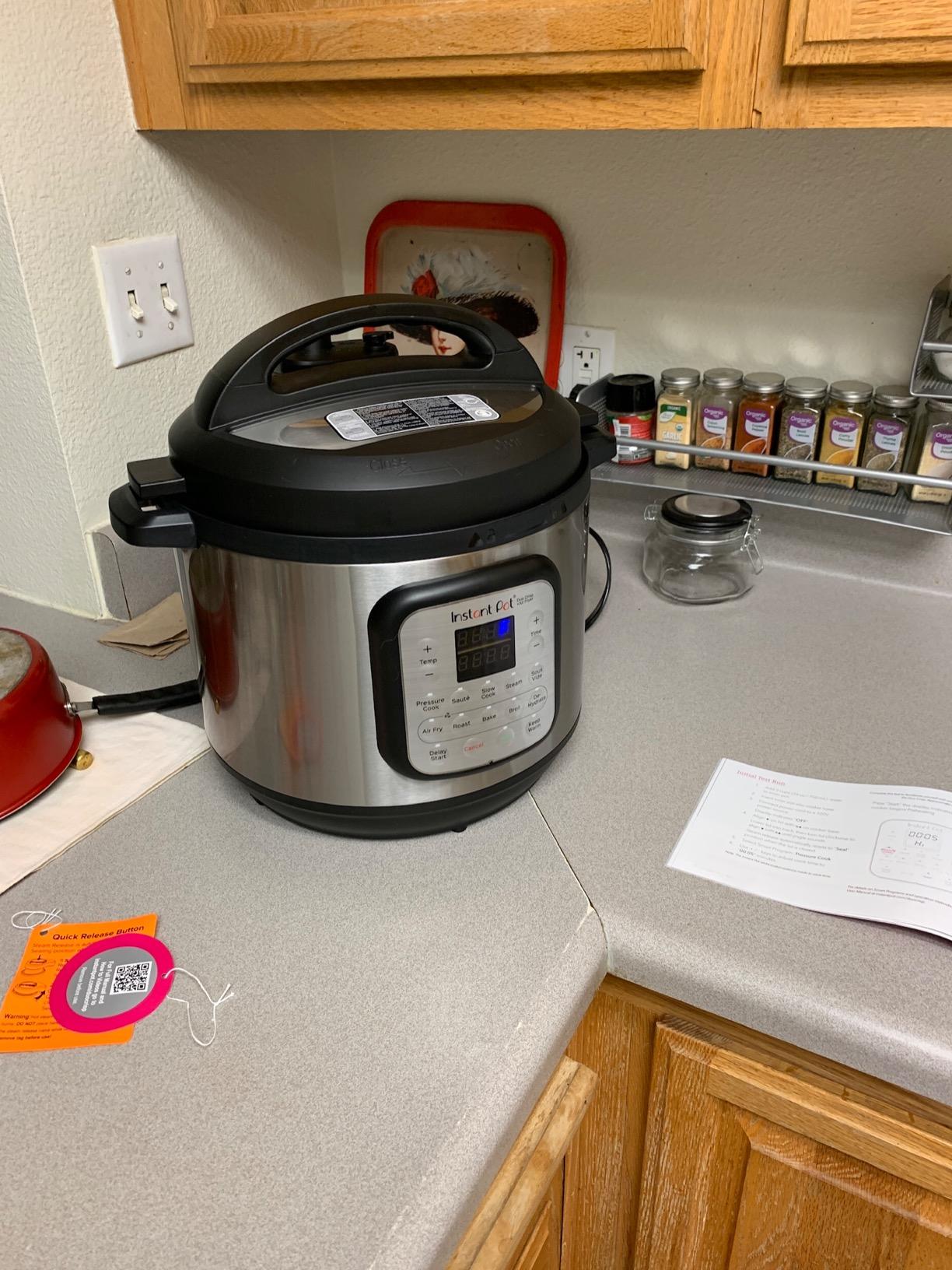 Duo Crisp 11-in-1 Air Fryer and Electric Pressure Cooker Combo with Multicooker Lids that Fries, Steams, Slow Cooks, Dehydrates, Free App With Over 800 Recipes, Black/Stainless Steel, 8QT customer photo 2