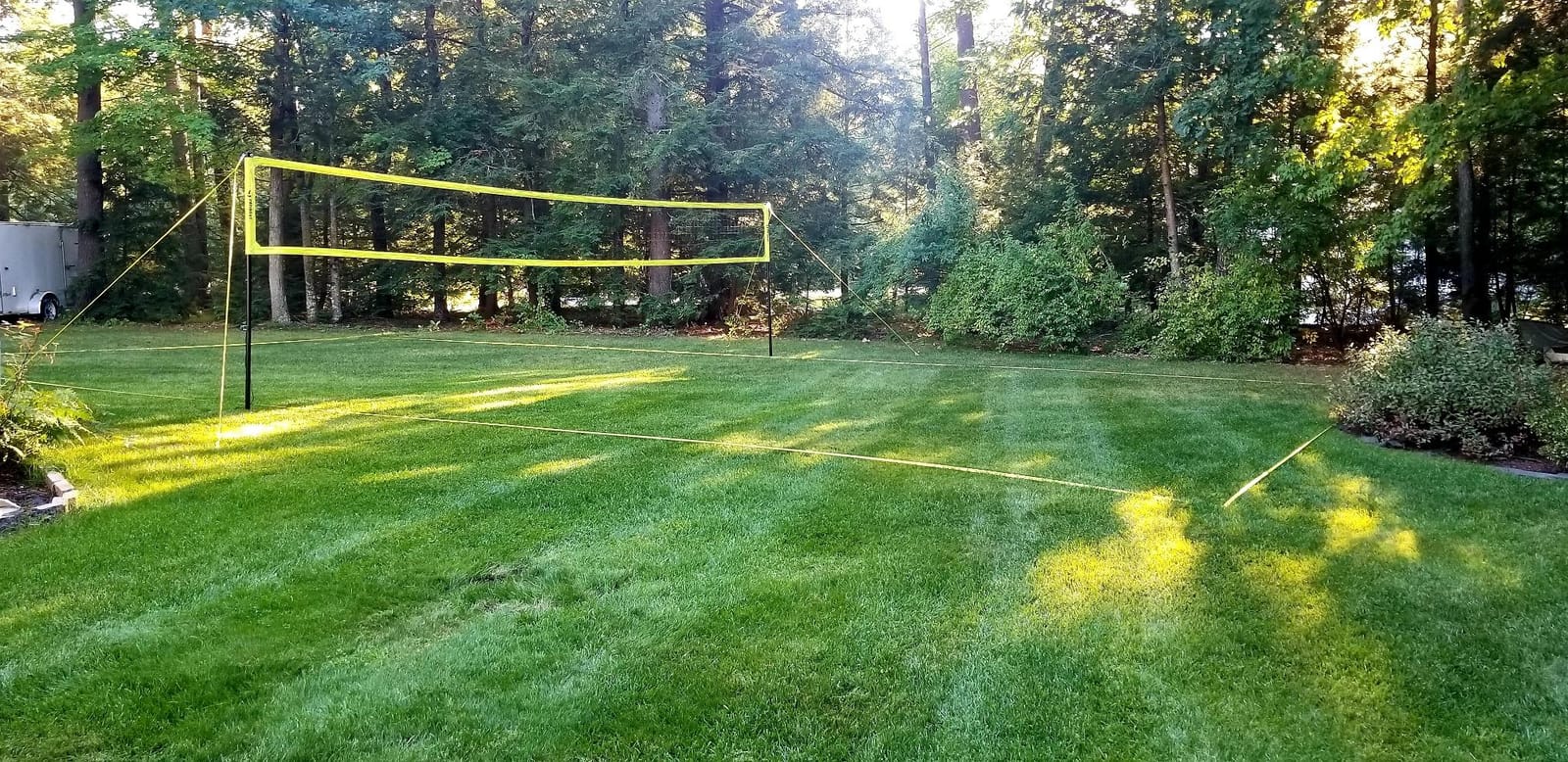 Professional Heavy Duty Volleyball Net Set for Backyard Outdoor | Steel Anti-Sag Winch, Rust-Resistant Aluminum Poles, 32FT Reinforced Net, 3 Official Height Adjustable, Portable Carry Bag customer photo 2