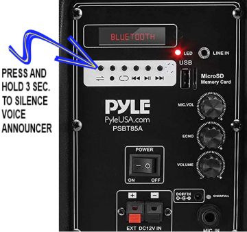 Pyle PSBT105A - 1000W Portable Bluetooth PA Speaker, 10'' Subwoofer, UHF Wireless Mic, MP3/USB/SD, Rechargeable Battery, LED Battery Indicator Lights, Black customer photo 2