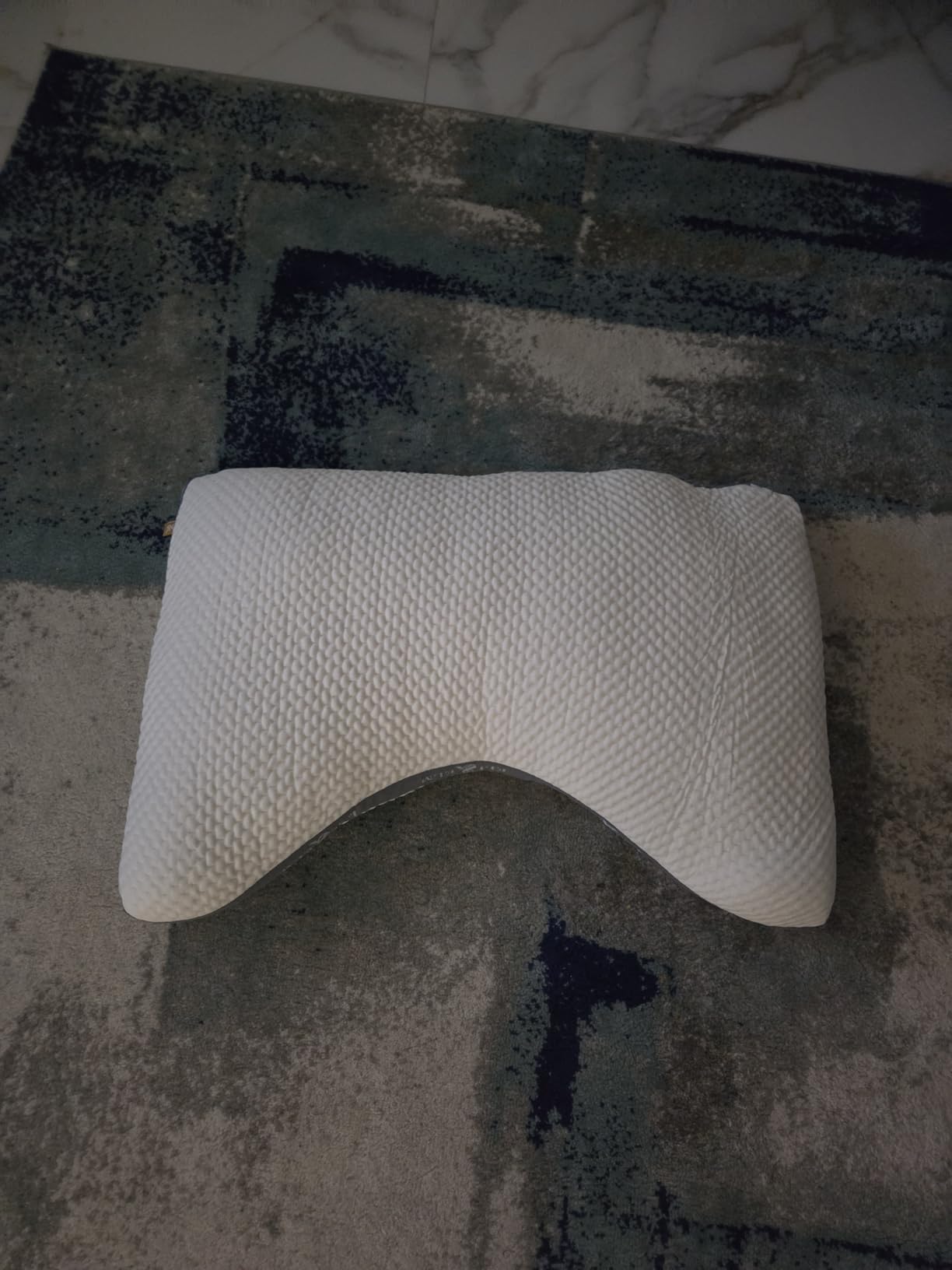 Eli & Elm | Best Ergonomic Side Sleeper Pillow for Neck Pain. Supportive Cooling Latex Fill with Luxury Breathable Cover. U-Shape Contoured Design. Queen Size Bed Pillow - 17