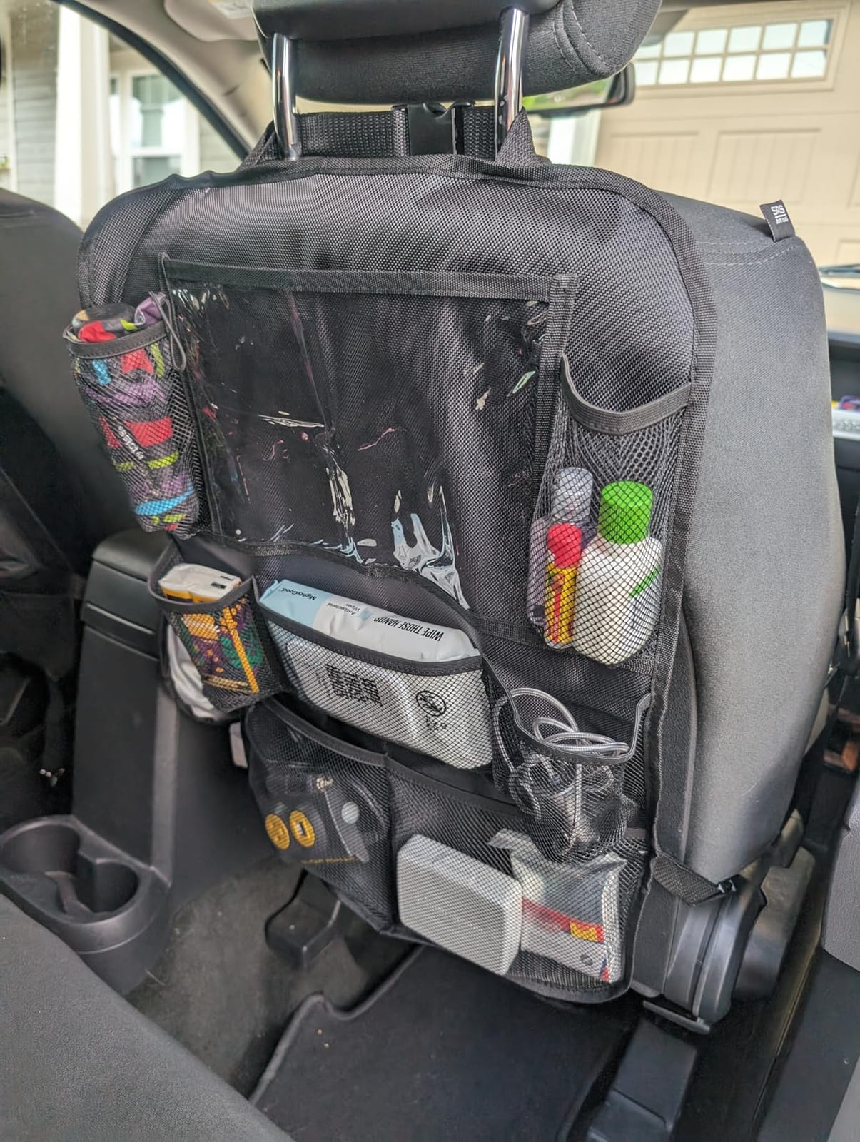 ONE PIX Backseat Car Organizer Mats Back Seat Organizers and Storage Bag with Touch Screen Tablet Holder for Kids Toddlers Car Seats, Travel Accessories, Road Trip Essentials Kids customer photo 1