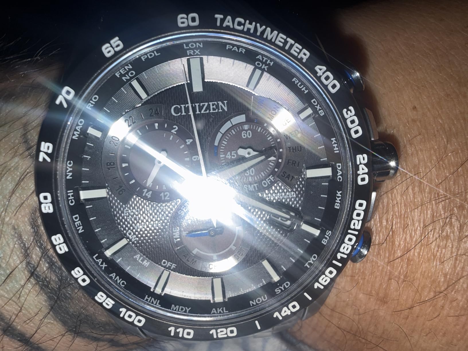 Citizen Men's Eco-Drive Sport Luxury PCAT Chronograph Watch customer photo 2