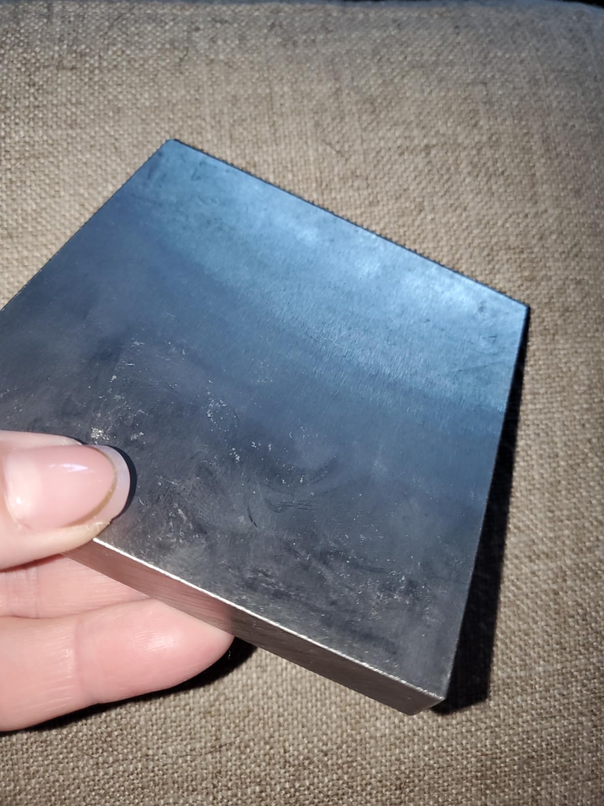 HimaPro Hardened Steel Bench Block, Flat Anvil, 4 inch x 4 inch x 3/4 inch - For Jewelry Making, Metal Stamping and Metalworking customer photo 1