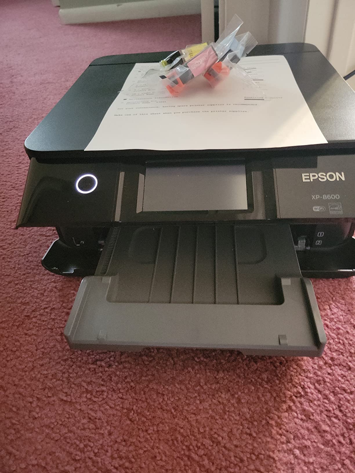 Epson Expression Photo XP-8600 Wireless Color Photo Printer with Scanner and Copier, Black, Small customer photo 1