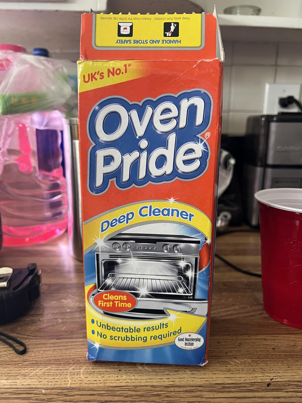 Oven Pride Oven Cleaner - 500ml Complete Oven Cleaning Kit with Safety Gloves & Cleaning Bag - Cleans First Time - Oven Cleaner Heavy Duty - Degreases Oven Without Scrubbing customer photo 1