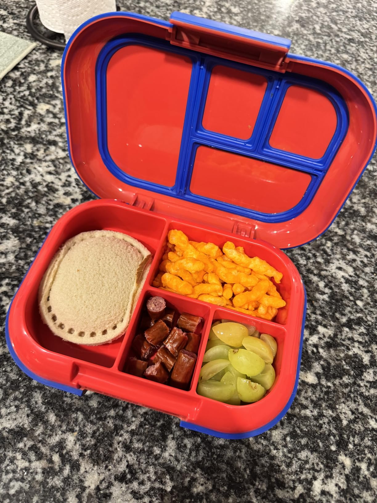 Bentgo Chill Kids 4-Compartment Bento Box Leakproof Lunch Box | Built-In Ice Pack, 3.3 Cup Capacity, BPA-Free, Microwave & Dishwasher Safe Tray, Ideal for Ages 3-7 (Gray) customer photo 1