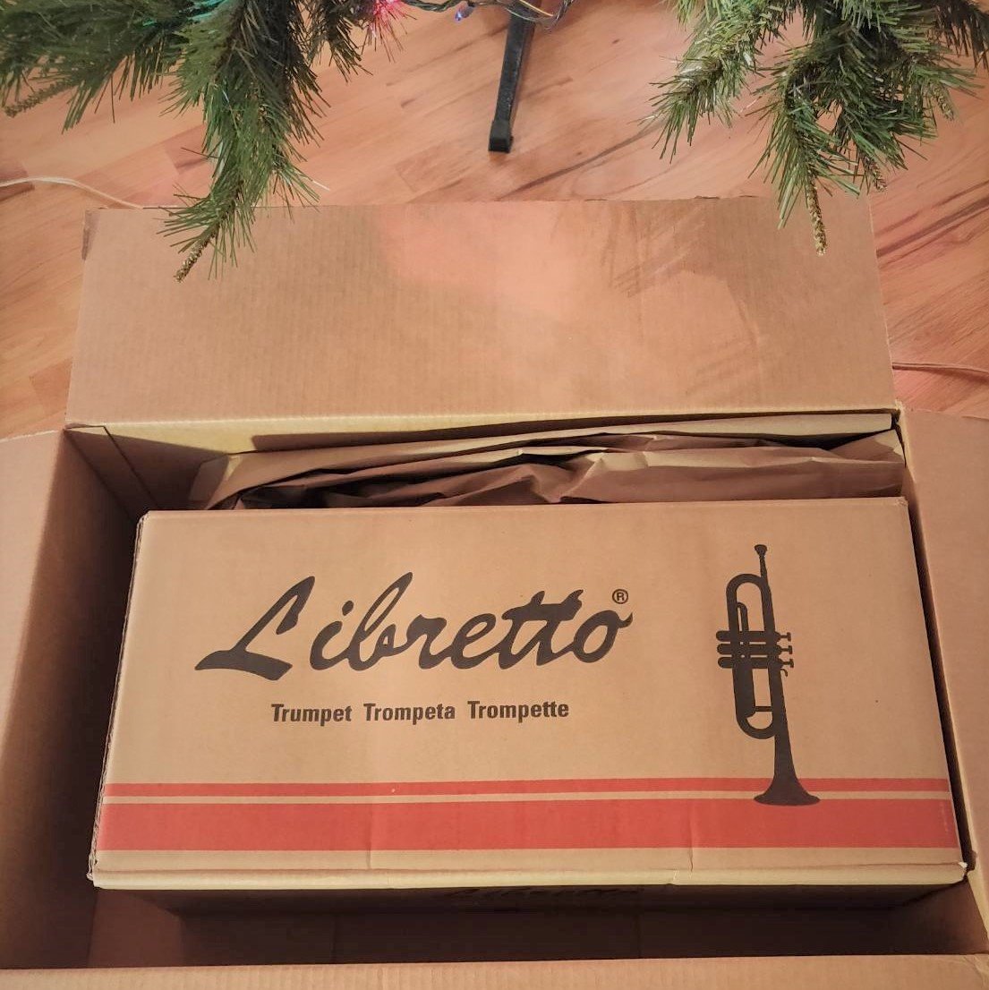 Libretto Gold Lacquer Bb Trumpet Set, Rose Brass Leadpipe | Standard for Beginner & Intermediate Students, Stainless Valve, 7C Mouthpiece, Durable Case, Portable Stand, Care Kit customer photo 1