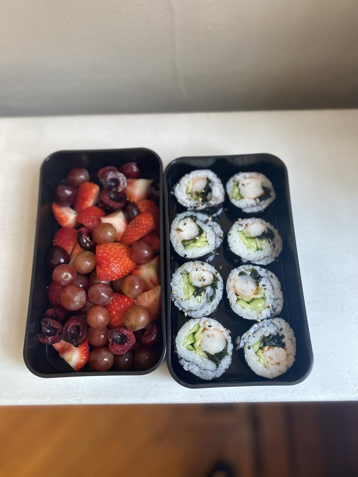 Umami Bento Box Adult, Leakproof, All-in-1 Lunch Containers for Adults | 40 oz, microwave & dishwasher safe, 4 utensils & sauce jar included, stackable, BPA-free, White & Tan customer photo 1