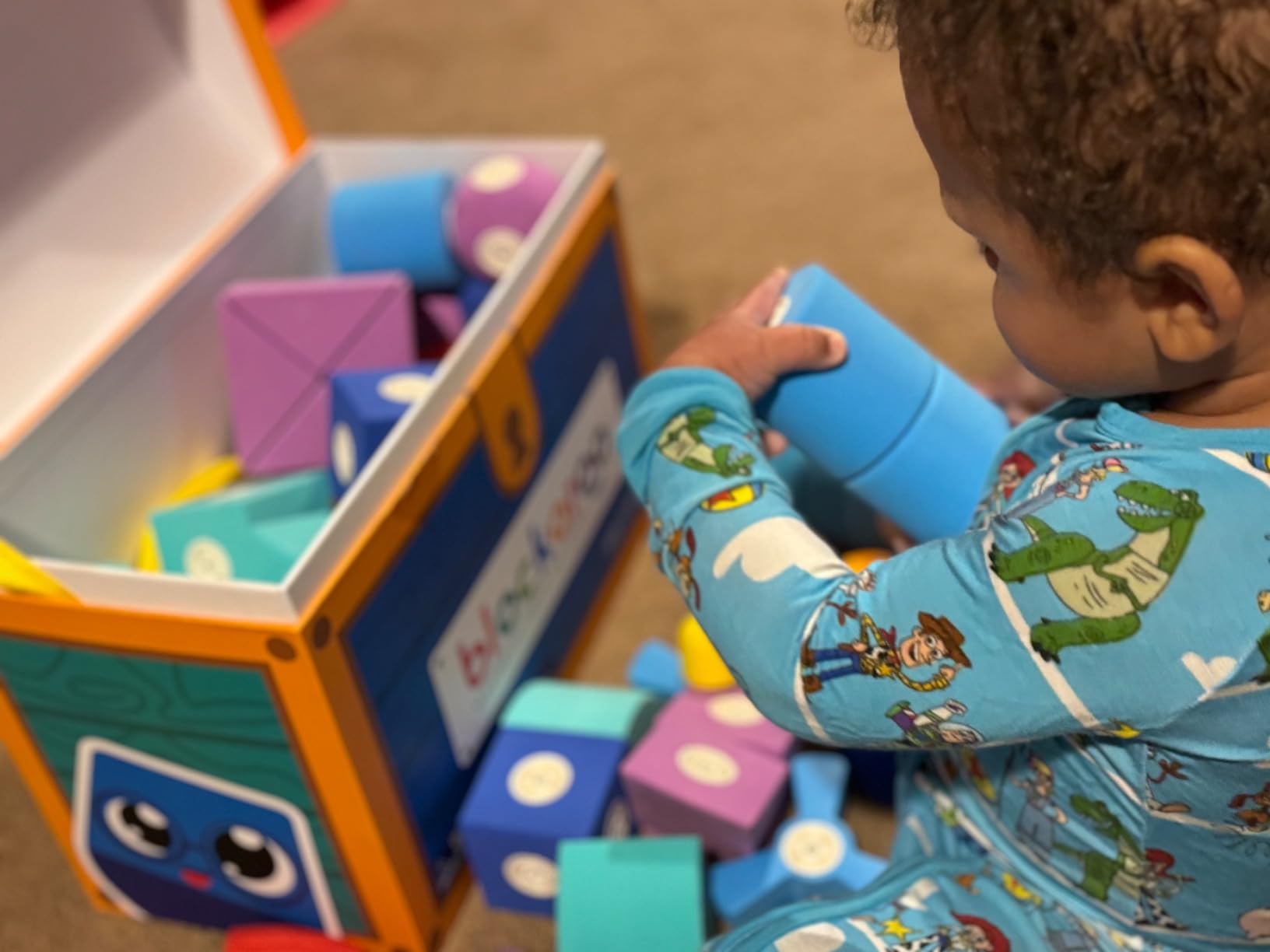 Blockaroo Magnetic Foam Building Blocks 100-Piece Set for Toddlers, Soft Magnetic Foam Blocks customer photo 1