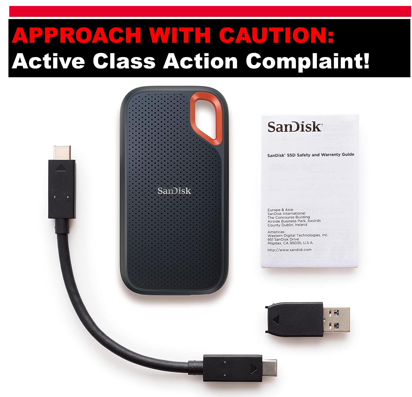 SANDISK 2TB Extreme Portable SSD - Up to 1050MB/s, USB-C, USB 3.2 Gen 2, IP65 Water and Dust Resistance - External Solid State Drive - SDSSDE61-2T00-G25 customer photo 1