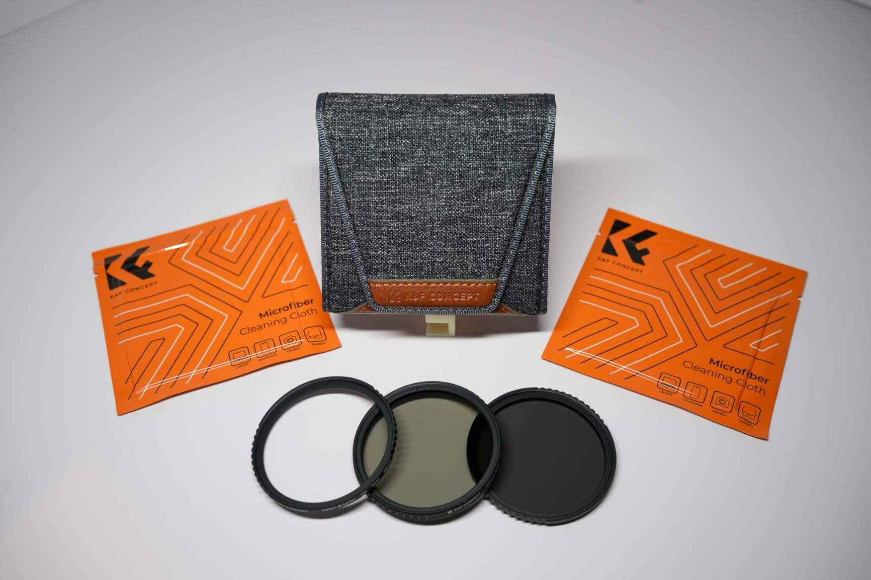 K&F CONCEPT 55mm UV/CPL/ND Lens Filter Kit | UV Filter+Polarizer Filter+Neutral Density Filter(ND4)+Cleaning Cloth+Filter Pouch K Series FS302 customer photo 1