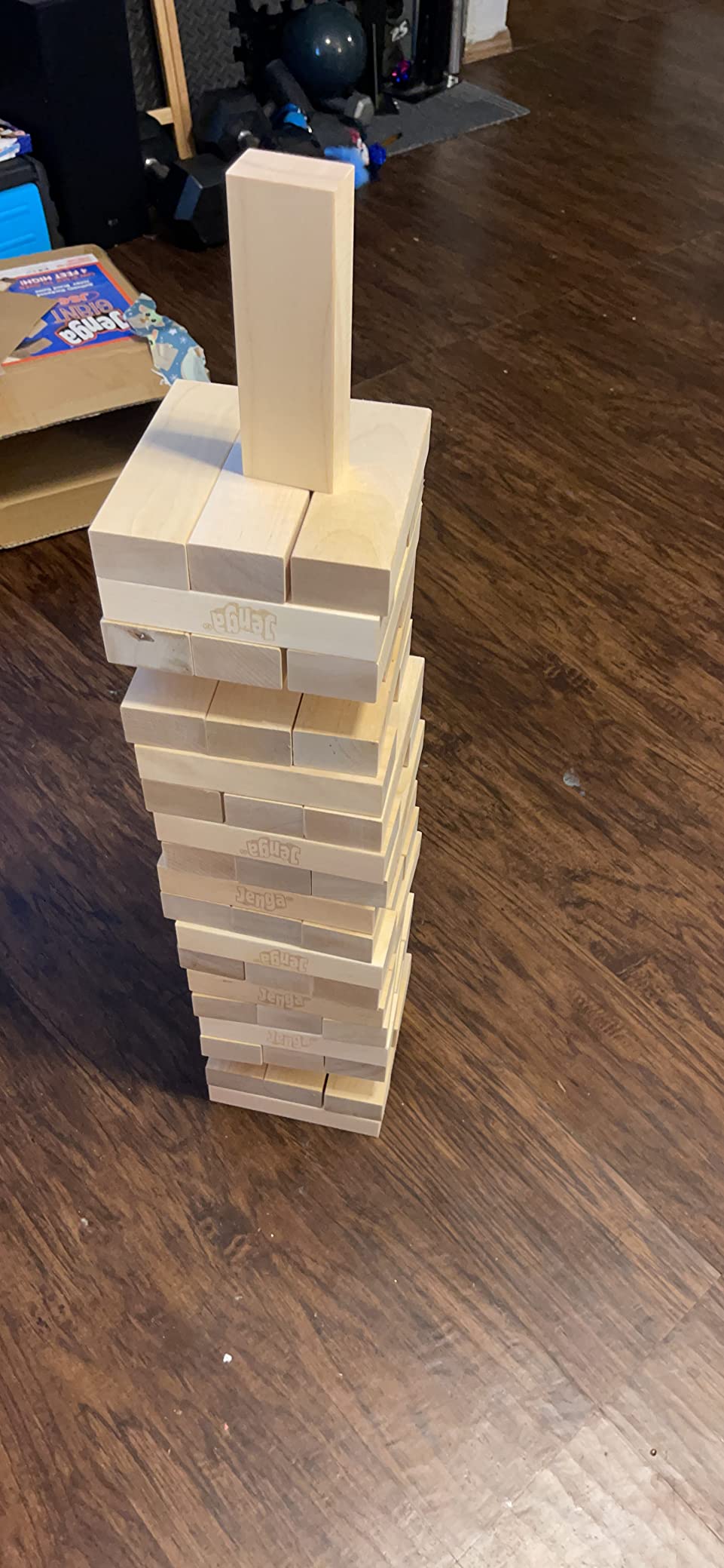 Jenga Giant - Hardwood Blocks - Stacks to Over 4 Feet - Officially Licensed - JS6 customer photo 1