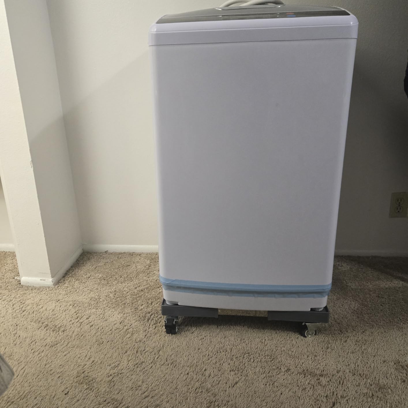 W B D WEIBIDA Appliance Dolly Cart with 4 Locking Twin Wheels Mini Fridge Stand Adjustable Furniture Mover Mobile Roller Base customer photo 2